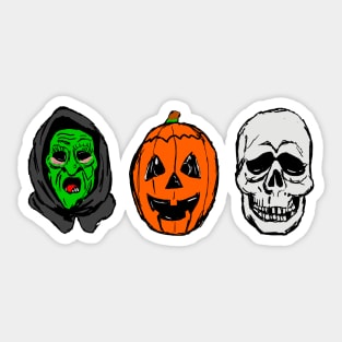 Halloween 3 Season Of The Witch Silver Shamrock Masks Sticker